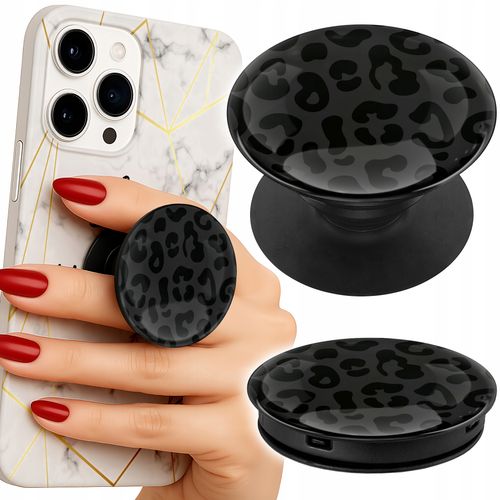 Uchwyt do telefonu Popsocket na palce/stojak CZARNA PANTERKA MODNE WZORY na Arena.pl