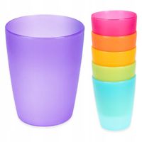 KUBKI PLASTIKOWE NA PIKNIK GRILLA 6 SZT KOLOROWE
