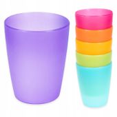 KUBKI PLASTIKOWE NA PIKNIK GRILLA 6 SZT KOLOROWE