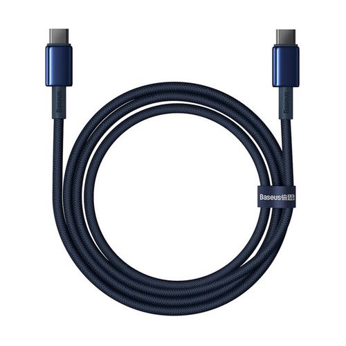 kabel usb-c do usb-c baseus tungsten gold, 100w, 1m (niebieski) na Arena.pl