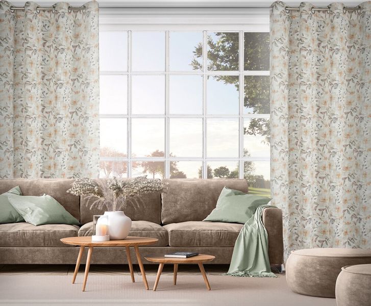 Zasłona gotowa na przelotkach AMARA Eurofirany naturalny zdjęcie 9