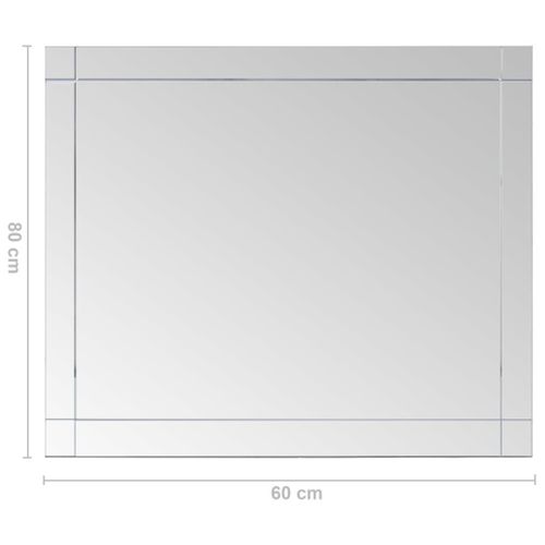 Lustro ścienne 80x60cm szkło VidaXL na Arena.pl