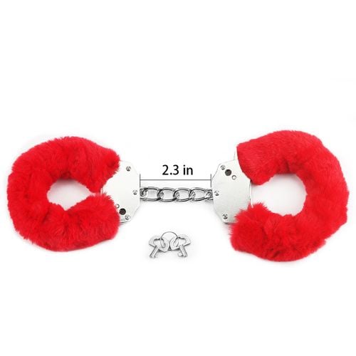 fetish pleasure fluffy handcuffs red na Arena.pl