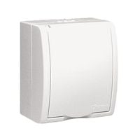 aquarius gniazdo hermety. 1-krotne z/u ip54 białe - e131aa-kn287