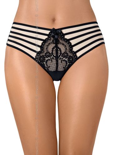 Figi/Briefs V-8033 Czarno-Beżowy S na Arena.pl