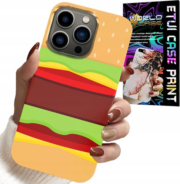 ETUI DO IPHONE 14 PRO MAX - CASE BURGER CHEESEBURGER OBUDOWA PREZENT zdjęcie 1
