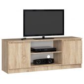 Szafka rtv, stolik, NOVA, 140x40x55 cm, dąb sonoma, mat | TYLETEGOTU