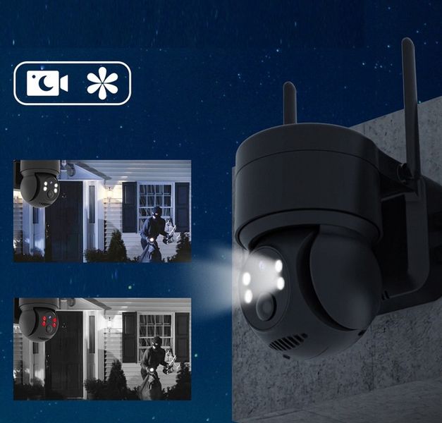 SOLARNA KAMERA WIFI 4MPX SMART ZEWNĘTRZNA OBROTOWA IP BEZPRZEWODOWA ALARM zdjęcie 9