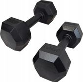 Zestaw hantli żeliwnych hexagonalnych HEX 2 x 10 kg