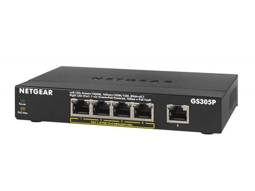 Netgear GS305P switch 5xGbE (4xPoE) na Arena.pl