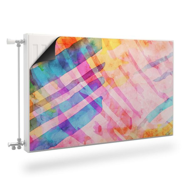 Maskownica MAGNETYCZNA Na Kaloryfer Akwarelowa Abstrakcja 100cm x 60cm zdjęcie 1