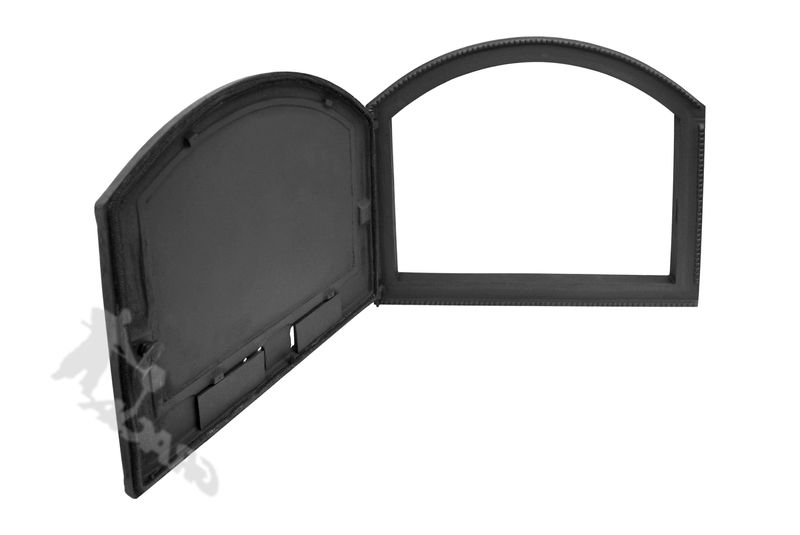 DRZWI C08 LEWE - 56X69 CM + TERMOMETR 0-250°C do pieca pizzy pizzeria żeliwne zdjęcie 2