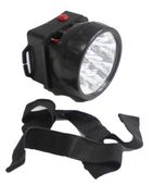 latarka na głowę czołowa 7led R6x3 XL czarna w pud. | LA-850Z