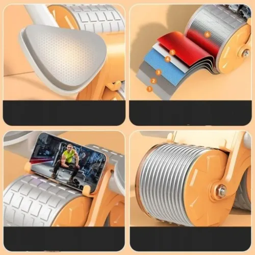 Koło ROLLER Do Ćwiczeń MIĘŚNI BRZUCHA Kółko ABS na Arena.pl