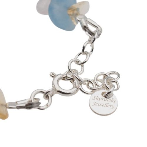 Bransoletka - Perła, Kwarc, Cytryn, Hematyt kostki i srebro na Arena.pl