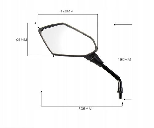 LUSTERKA MOTOCYKLOWE ZESTAW SKUTER M8 2SZT na Arena.pl