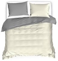 Pościel Dwustronna 160X200 Primo Kremowo-Szara 2478