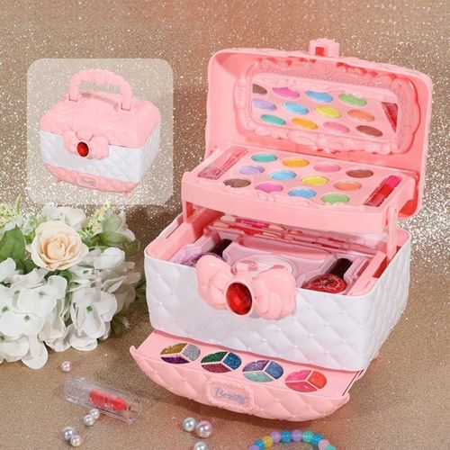 KUFEREK KOSMETYKÓW ZESTAW DO MAKIJAŻU I PAZNOKCI MAKEUP DLA DZIECI PREZENT na Arena.pl