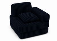 Modułowa sofa fotel pokój dziecięcy 120x60 BELLA granatowy