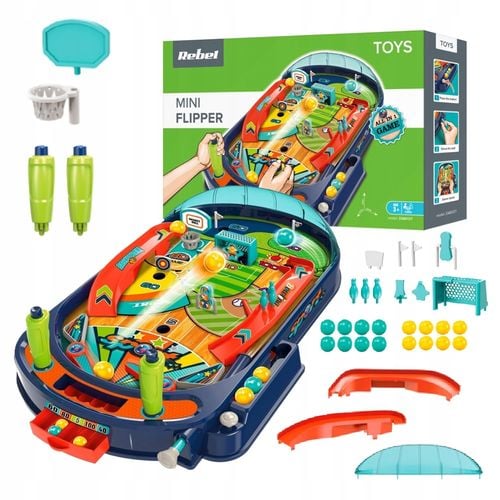 Gra Stołowa Zręcznościowa Dla Dzieci Mini Flipper Rebel Zab0127 na Arena.pl