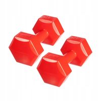 DrFit Hantle ciężarki do ćwiczeń fitness sześciokątne zestaw 2x2kg