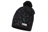 BROEL Marco czapka dla chłopca na zimę z pomponem czarny 48-50