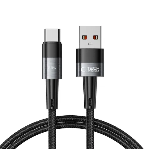 Kabel Tech-Protect UltraBoost USB-C / USB-C 66W 6A 1m - szary na Arena.pl