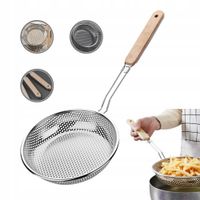 Duży Cedzak Rączką TSG-608 Łyżka Cedzakowa Do Ryżu Kuchenna Sitko Durszlak