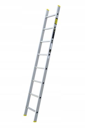 Drabina aluminiowa 1x8 Bayersystem przystawna 150kg na Arena.pl