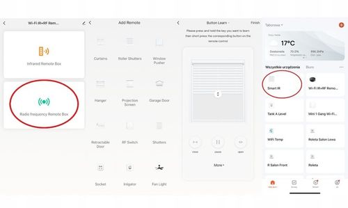 Pilot Kontroler IR RF WIFI sterownik rolet klimatyzacji radio Tuya Smart na Arena.pl