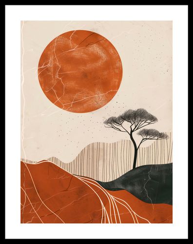 Plakat 30x40cm Afrykański Zachód Słońca na Arena.pl