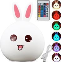 LAMPKA KRÓLIK AKU + PILOT LED DZIECI