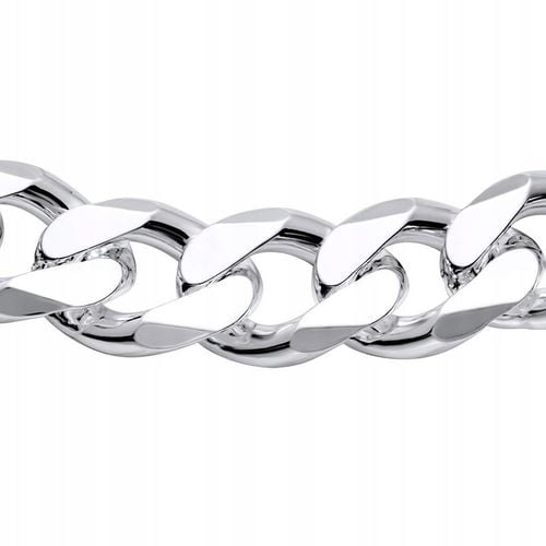 Srebrny ŁAŃCUCH Męski Łańcuszek SREBRO pr.925 6mm Pancerka WŁOSKA + GRATIS na Arena.pl