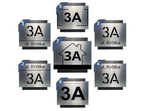 Tabliczka adresowa NUMER | ADRES NA DOM| 25x25cm | CNC | Wycinany | UV na Arena.pl