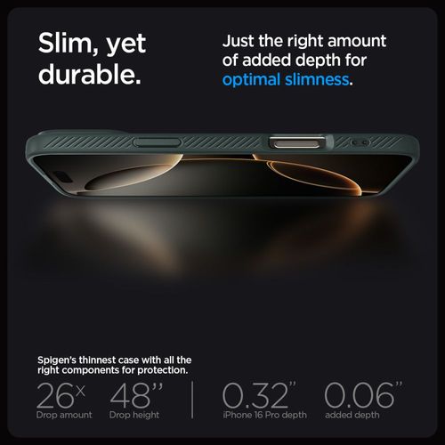 Etui case na iPhone 16 Pro Max Liquid Air - zielone na Arena.pl