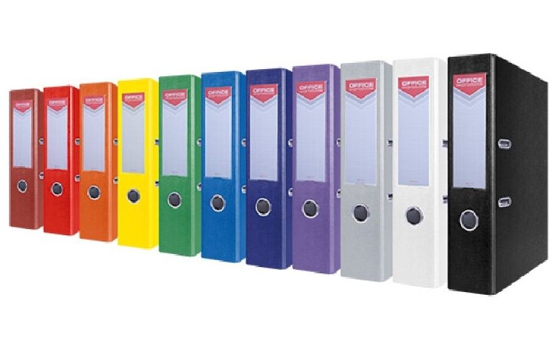 segregator basic-s pp z szyną a4/7,5 czerwony 3399 zdjęcie 1