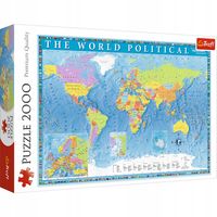PUZZLE 2000 Polityczna mapa swiata 27099