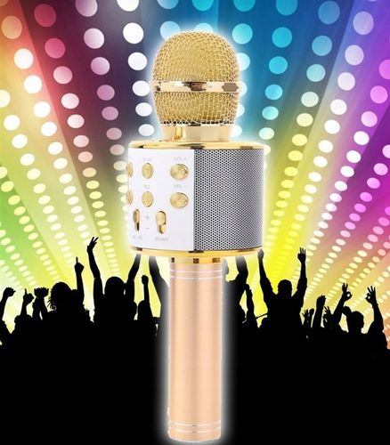 Mikrofon Bluetooth WS-858 do śpiewania karaoke na Arena.pl