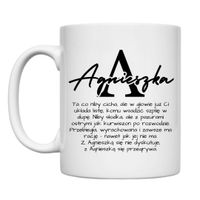 KUBEK Z IMIENIEM "AGNIESZKA" Wzór - Klasyczny 330 ml