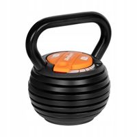 Kettlebell żeliwny automatyczny regulowany odważnik kula 9kg REBEL ACTIVE