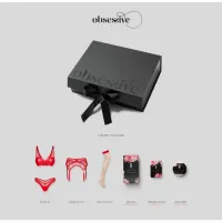 obsessive aliosa gift box czerwony zestaw bieliźniany z perfumami