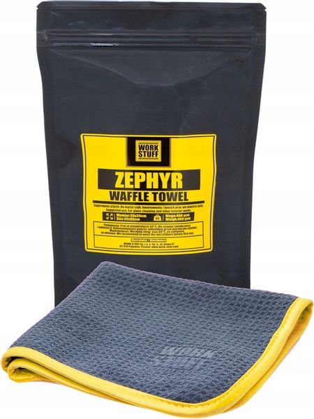 WORK STUFF ZEPHYR MIKROFIBRA WAFLOWA DO CZYSZCZENIA SZYB 35X35 CM zdjęcie 4
