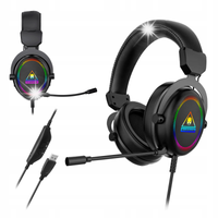 Słuchawki gamingowe nauszne przewodowe USB RGB mikrofon Kruger&Matz GH-50