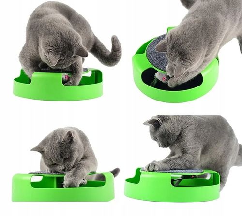 Zestaw 19 zabawek dla kota, drapak z myszą - idealne dla aktywnego na Arena.pl