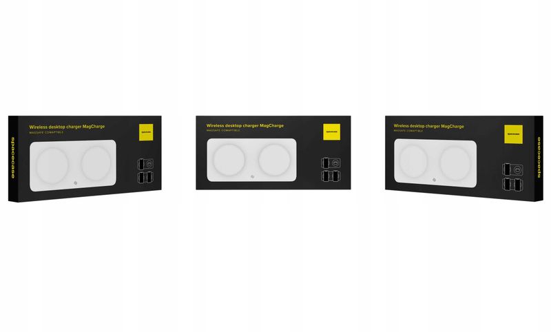 Spacecase Wireless Dual Charger Magcharge Wm3W White zdjęcie 15