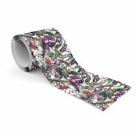 Pasek Dekoracyjny Bordiura Do Tapet Tropikalne LIŚCIE Kwiaty Dżungla