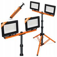 Halogen LED Statyw Budowlany Roboczy Naświetlacz Lampa Warsztatowa