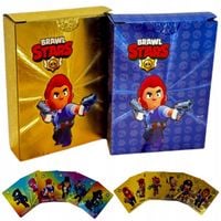 KARTY BRAWL STARS 2w1 ZESTAW 110 KART ZŁOTE + TĘCZOWE KARTY KOLEKCJONERSKIE