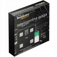WAGA ŁAZIENKOWA REVOLUTION SZKLANA LCD PRECYZYJNA ANALITYCZNA SPORTOWA