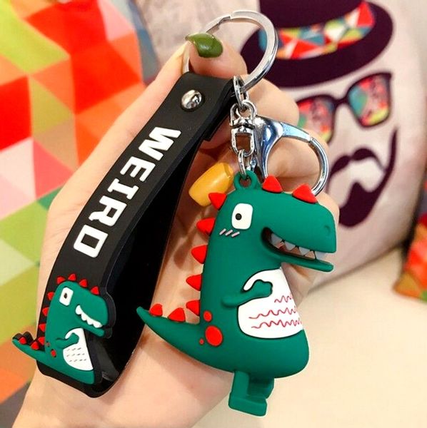 Zwierzak Dinosaur Brelok do kluczy torby zawieszka  F49_Ciemnozielony zdjęcie 4